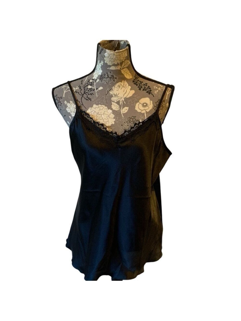 Black Lace Trim Cami size medium
